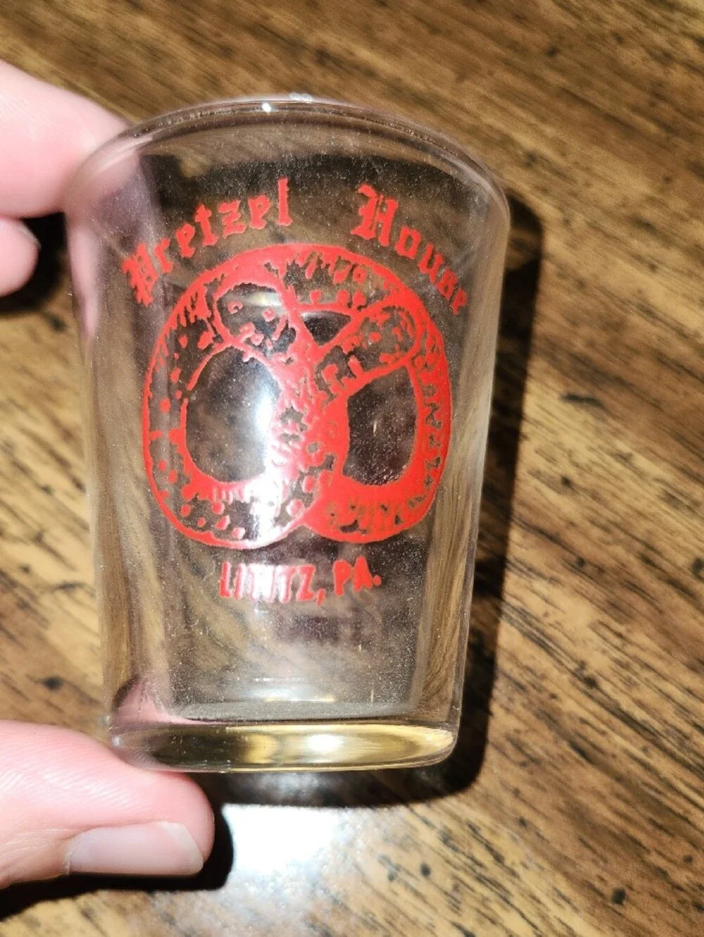 Red Logo Shot Glass - Lititz, PA